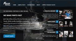 Desktop Screenshot of neilsmachining.com